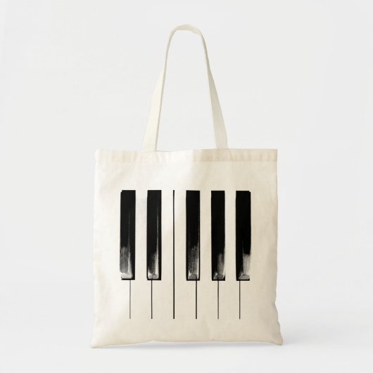 Old Piano Keys Funny Cool Tote Bag (Voorkant)