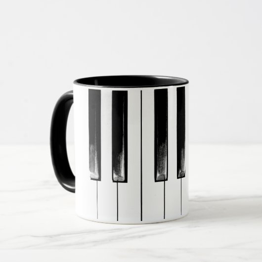 Old Piano Keys Mok (Voorkant links)