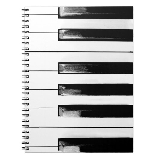 Old Piano Keys Notitieboek (Voorkant)