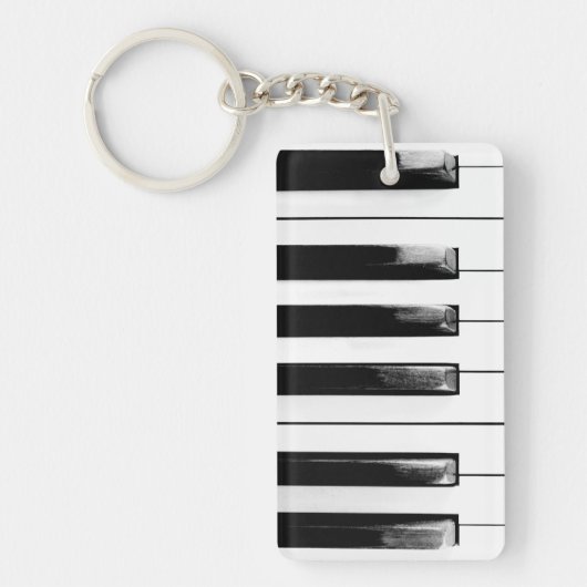 Old Piano Keys Sleutelhanger (Voorkant)