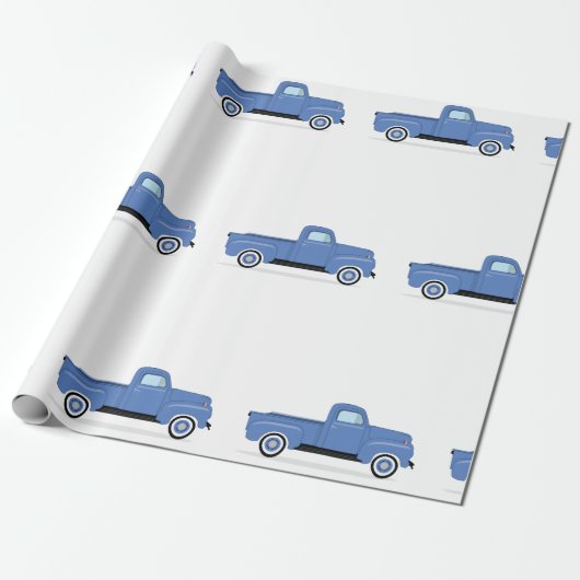 Old Pickup Truck Cadeaupapier (Uitgerold)