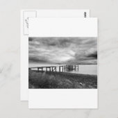 Old pier at Aberdour Silver Sand Beach, Schotland Briefkaart (Voorkant / Achterkant)