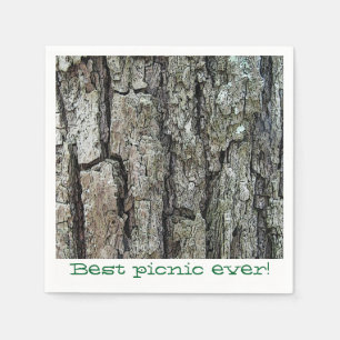 Old Pine Bark Picnic Servetten