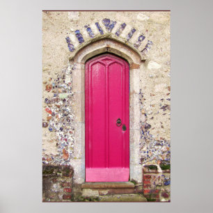 Old Pink Door Poster