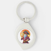 Old pirate captain sleutelhanger (Voorkant)