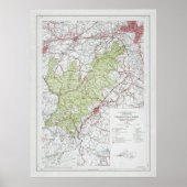 Old Pisgah National Forest Map (1966)  NC Poster (Voorkant)