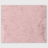Old Plan Paris Mauve Lila Blush Pink Royal Cadeaupapier (Vlak)