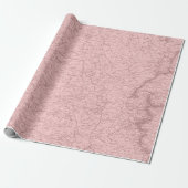 Old Plan Paris Mauve Lila Blush Pink Royal Cadeaupapier (Uitgerold)
