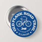 Old Plank Road Trail (fietsen) Ronde Button 7,6 Cm (Voorkant /achterkant)