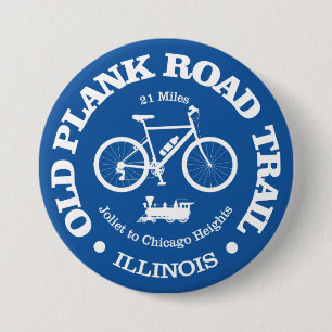 Old Plank Road Trail (fietsen) Ronde Button 7,6 Cm