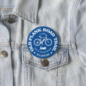 Old Plank Road Trail (fietsen) Ronde Button 7,6 Cm (In situ)