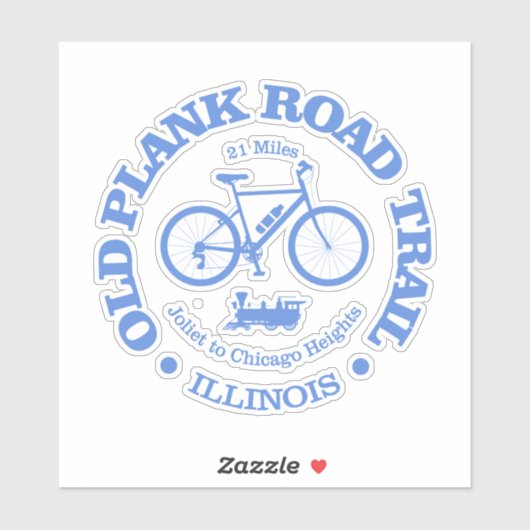 Old Plank Road Trail (fietsen) Sticker (Vel)