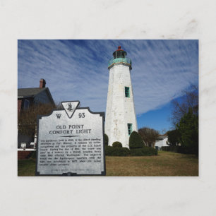 Old Point Comfort Lighthouse - Hampton, Virginia Briefkaart