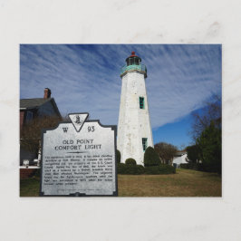 Old Point Comfort Lighthouse - Hampton, Virginia Briefkaart