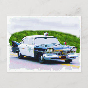 Old_Police_car Plymouth Briefkaart