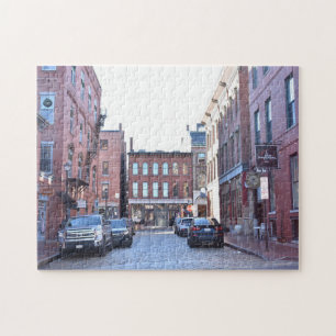Old Port Portland ME Maine Cobblestone Street Legpuzzel