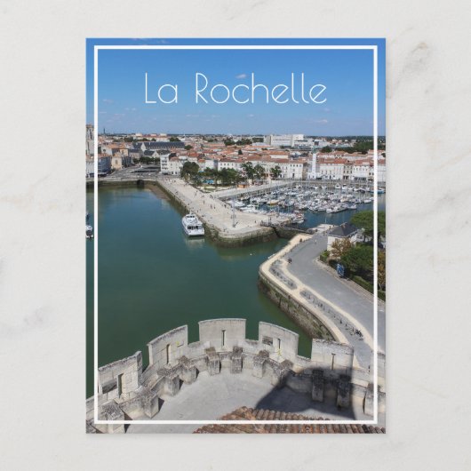 Old Port Uitzicht La Rochelle Briefkaart (Voorkant)