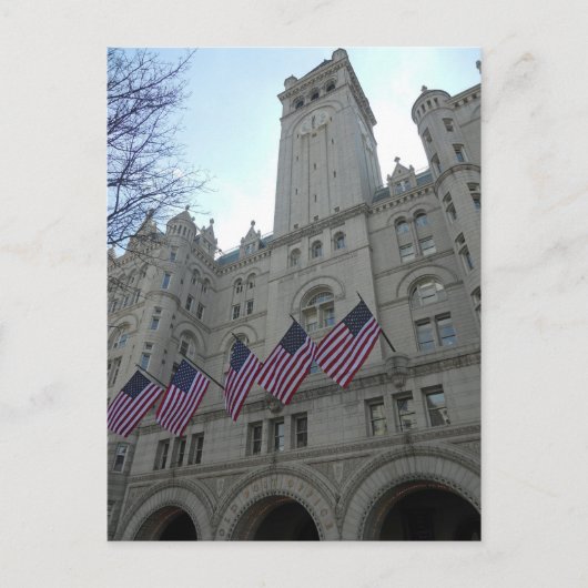 Old Post Kantoor Pavilion & Tower Washington DC Briefkaart (Voorkant)