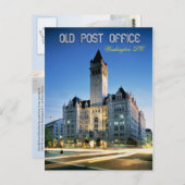 Old Post Kantoor Pavilion, Washington DC Briefkaart (Voorkant / Achterkant)