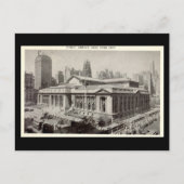 Old Postcard, Public Library, New York City Briefkaart (Voorkant)