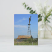 Old Prairie Windmill Briefkaart (Staand voorkant)