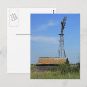 Old Prairie Windmill Briefkaart (Voorkant / Achterkant)
