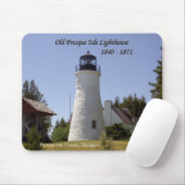 Old Presque Isle Lighthouse mousepad Muismat (Met muis)