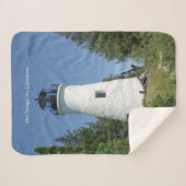 Old Presque Isle Lighthouse sherpa blanket Deken (Voorkant (horizontaal))