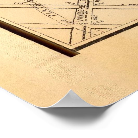 Old Prospect Park Map (1874)  Brooklyn Poster (Hoek)