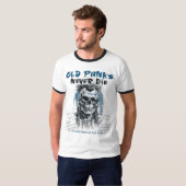 Old Punks Never Die - Skull Punk Rock - Punk is ne T-shirt (Voorkant volledig)