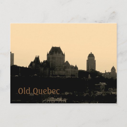 Old Quebec Briefkaart (Voorkant)