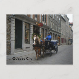 Old Quebec City Carriage Briefkaart