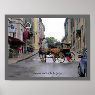 Old Québec City Horse Drawn Carriage Poster