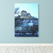 Old Quebec City, Quebec, Canada Canvas Afdruk (Insitu (Houten vloer))