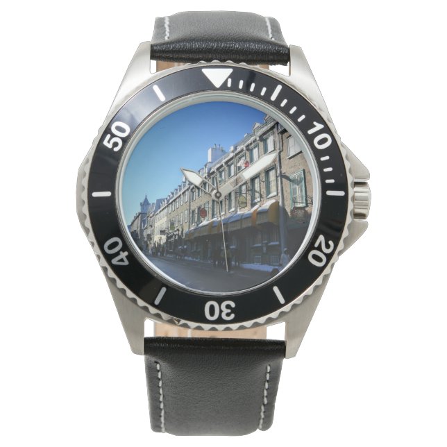 Old Quebec City, Quebec, Canada Horloge (Voorkant)