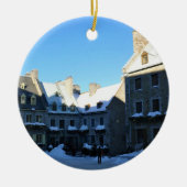 Old Quebec City, Quebec, Canada Keramisch Ornament (Voorkant)