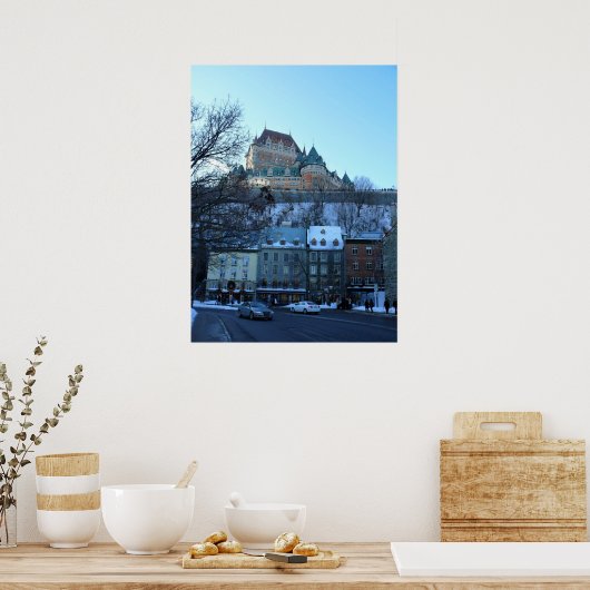 Old Quebec City, Quebec, Canada Poster (Keuken)