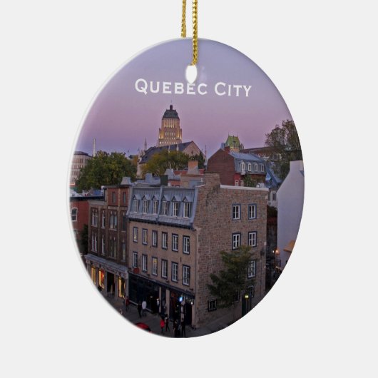 Old Quebec Cityscape Ornament (Rechts)