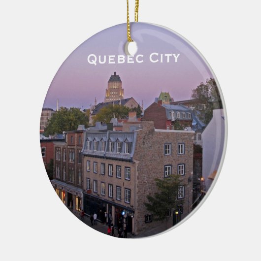 Old Quebec Cityscape Ornament (Links)