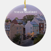 Old Quebec Cityscape Ornament (Achterkant)
