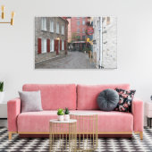 Old Quebec - Kleur Canvas Afdruk (Insitu (Woonkamer))