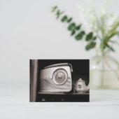 Old Radio, Mini Foto Visitekaartje (Staand voorkant)
