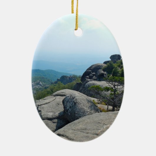 Old Rag Mountain Keramisch Ornament (Achterkant)