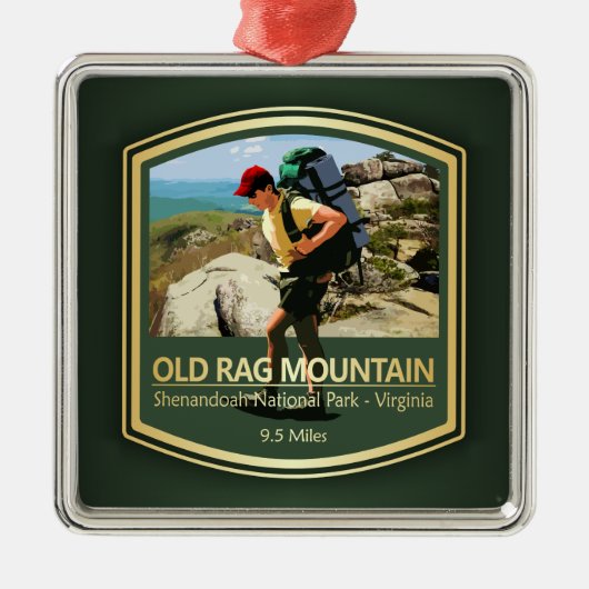 Old Rag Mountain (PF) Metalen Ornament (Voorkant)
