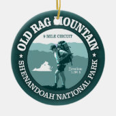 Old Rag Mountain (rd) Keramisch Ornament (Voorkant)