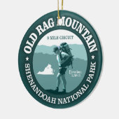 Old Rag Mountain (rd) Keramisch Ornament (Links)