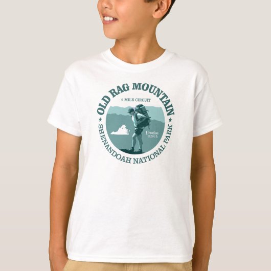 Old Rag Mountain (rd) T-shirt (Voorkant)