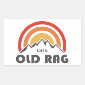 Old Rag Mountain Rechthoekige Sticker (Voorkant)
