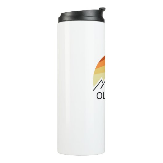 Old Rag Mountain Retro Thermosbeker (Gedraaid links)