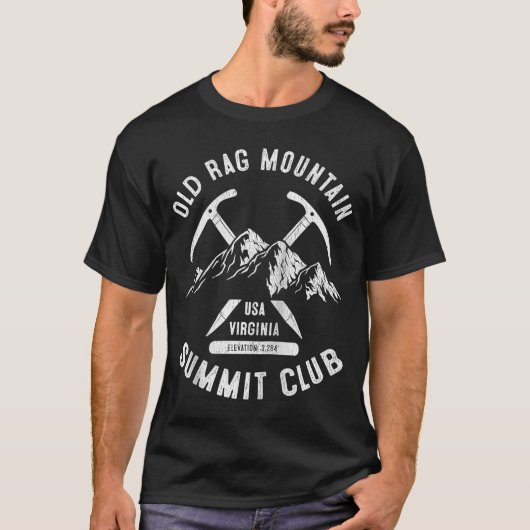 Old Rag Mountain Summit Club, ik klom op Old Rag M T-shirt (Voorkant)